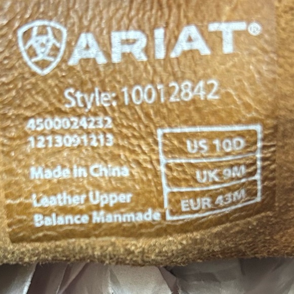 Ariat Men’s Holbrook Brown Leather Chukka Boot size 10 D - Picture 11 of 11